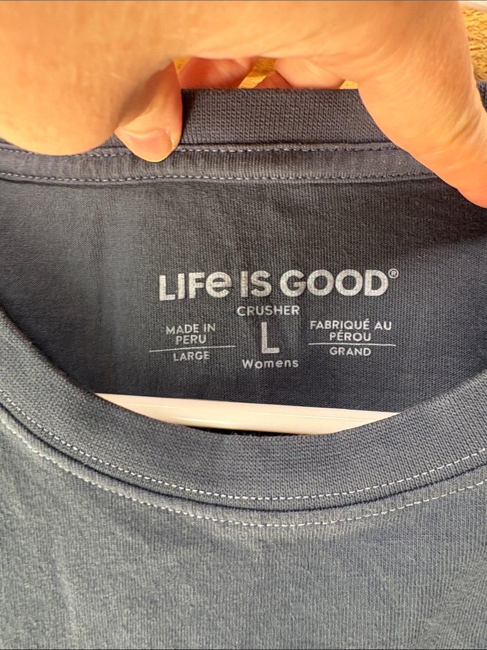 Life Is Good Long-Sleeve Crusher Tee - Navy - Picture 2 of 7